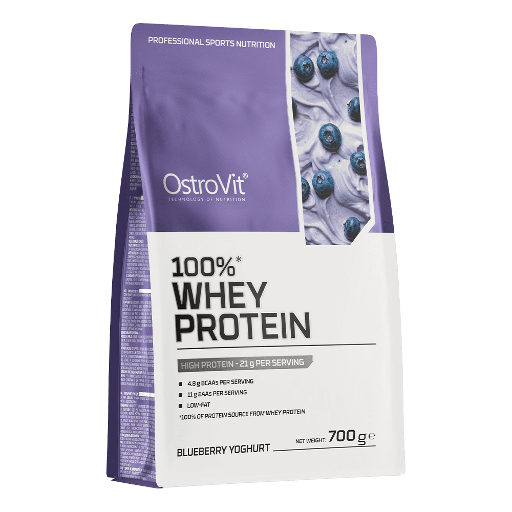 OstroVit 100% Whey Protein 700g Черничный йогурт OstroVit 100% Whey Protein 700g Черничный йогурт — сывороточный протеин