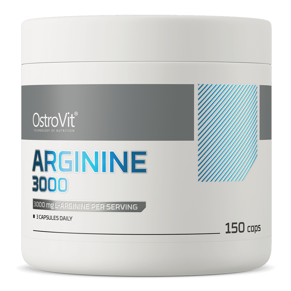 OstroVit Arginine 3000 mg kapslid OstroVit Arginine 3000 mg 150 kapslit verevoolu ja lihaste toetuseks