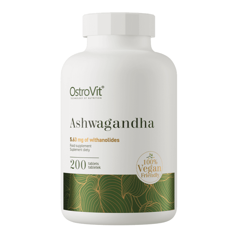 OstroVit Ashwagandha VEGE 200 tabletti stressi ja väsimuse leevendamiseks