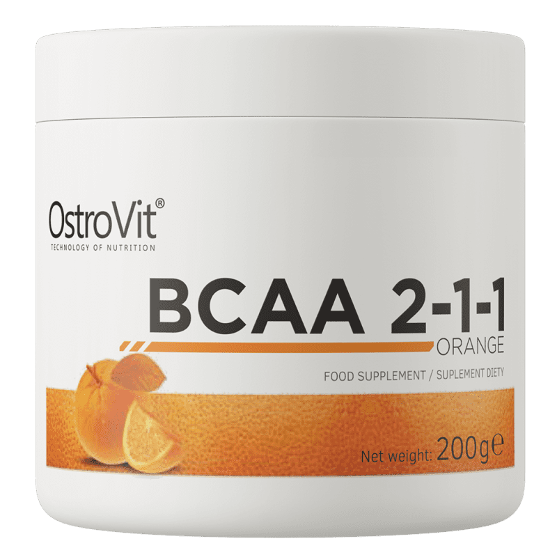 OstroVit BCAA 2-1-1 200 g Apelsin aminohapete tugi lihastele