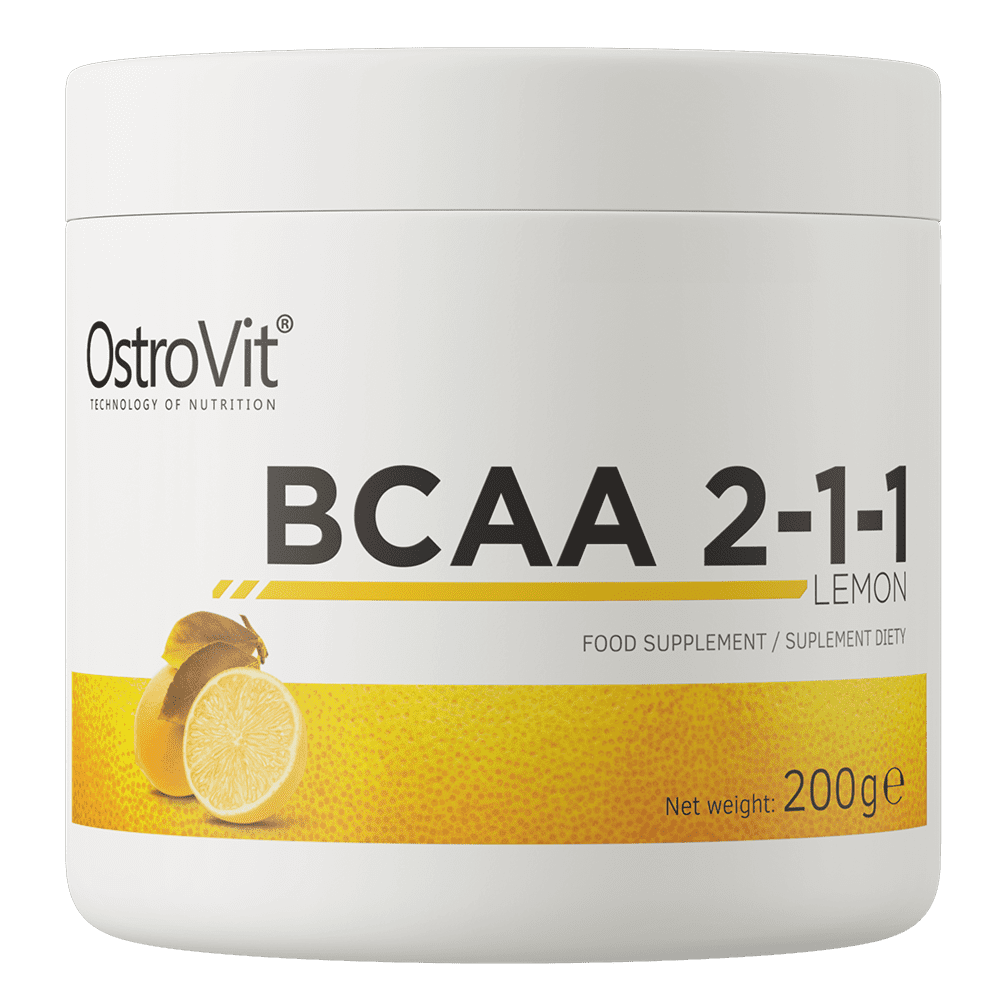 OstroVit BCAA 2-1-1 Sidrun OstroVit BCAA 2-1-1 200 g Sidrun aminohapete tugi lihastele
