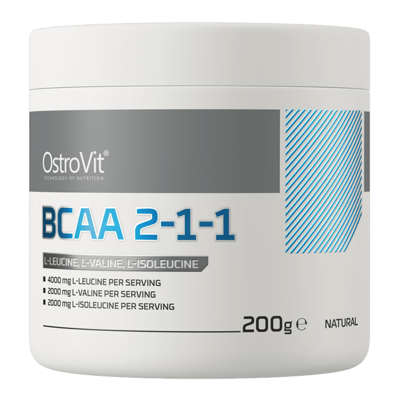 OstroVit BCAA 2-1-1 200 g Naturaalne aminohapete tugi lihastele