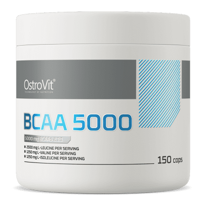 OstroVit BCAA 5000mg 150 Capsules – Amino Acids for Muscle Recovery