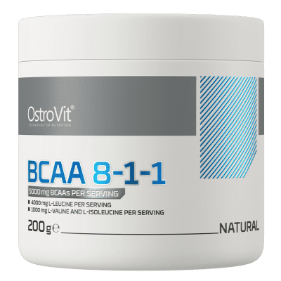 OstroVit BCAA 8-1-1 200 g Naturaalne lihaste taastumise ja kasvu toetamiseks