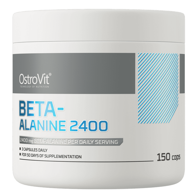 OstroVit Beta-Alanine 2400 mg 150 kapslit vastupidavuse ja jõu parandamiseks