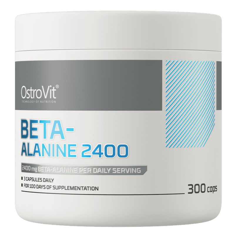 OstroVit Beta-Alanine 2400 mg 300 kapslit vastupidavuse parandamiseks