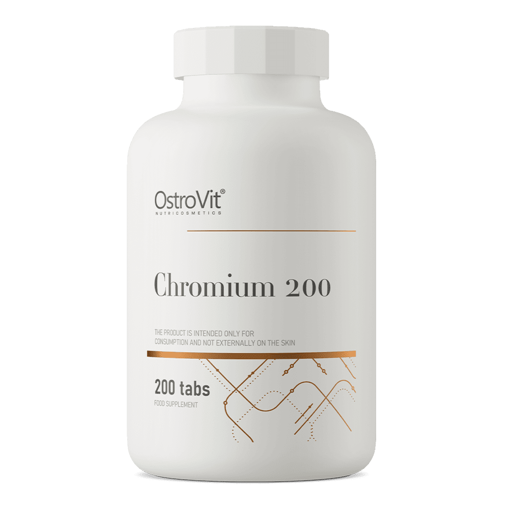 OstroVit Kroom 200 µg 200 tabletti – ainevahetuse ja veresuhkru tugi OstroVit Kroom 200 µg 200 tabletti aitab reguleerida veresuhkru taset ja toetab süsivesikute, rasvade ning valkude normaalset ainevahetust. Sobib suurepäraselt inimestele, kes hoolivad oma figuurist ja energiatasemest.