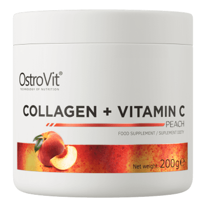 OstroVit Collagen + Vitamin C 200g Peach flavour collagen powder supplement
