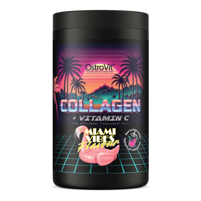 OstroVit Collagen + Vitamin C 400 g Miami vibe'id – kollageen ja C-vitamiin naha ja liigeste jaoks
