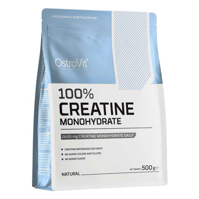 OstroVit Creatine Monohydrate 500 g naturaalne – kreatiin jõu ja lihaste toetuseks