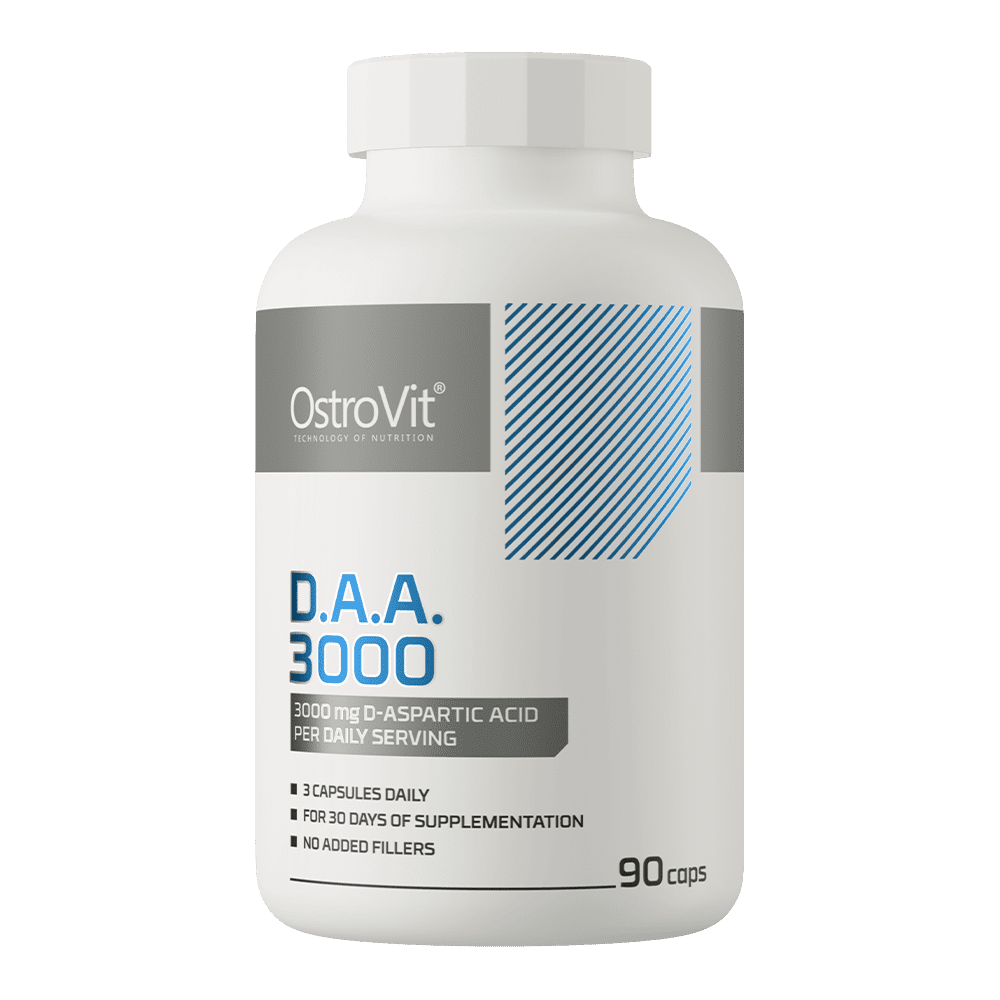 OstroVit D.A.A kapslid OstroVit D.A.A 3000 mg 90 kapslit testosterooni ja jõu toetamiseks