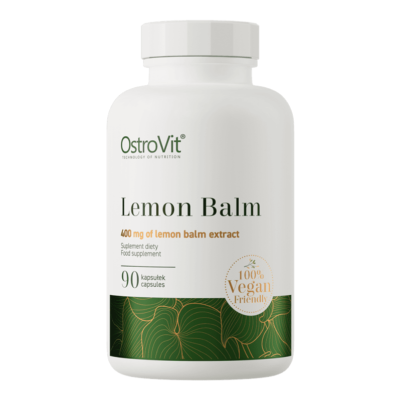 OstroVit Lemon Balm VEGE 90 kapslit – looduslik tugi lõõgastuseks ja une parandamiseks