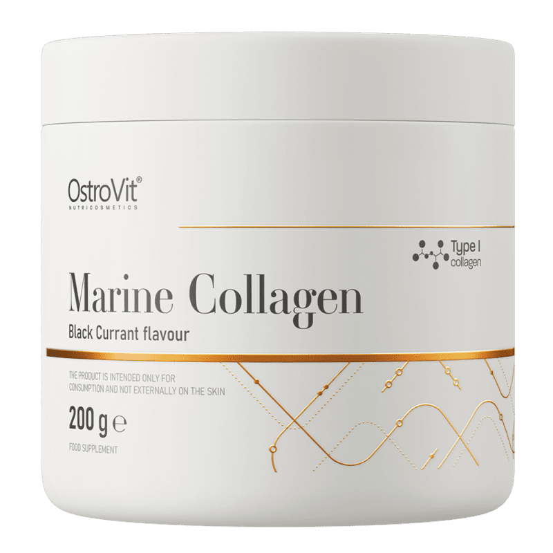 OstroVit Marine Collagen 200 g must sõstar – merekollageen ja ilu toetav jook