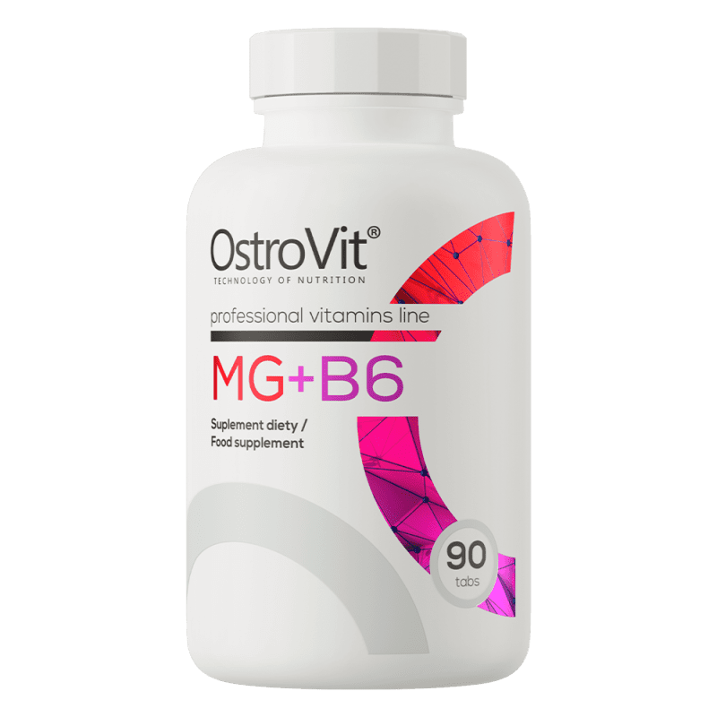 OstroVit Mg + B6 90 tabs for muscle function, energy, and nervous system support
