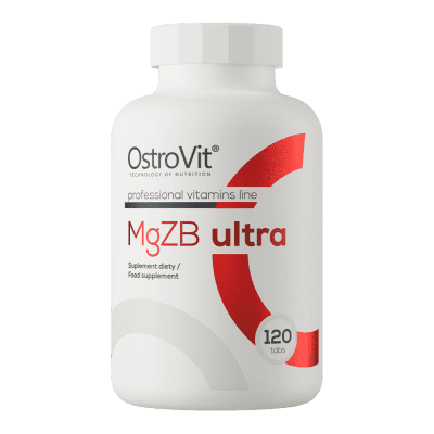 OstroVit MgZB Ultra 120 tabs – Magnesium, Zinc & Vitamin B6 support for energy and recovery