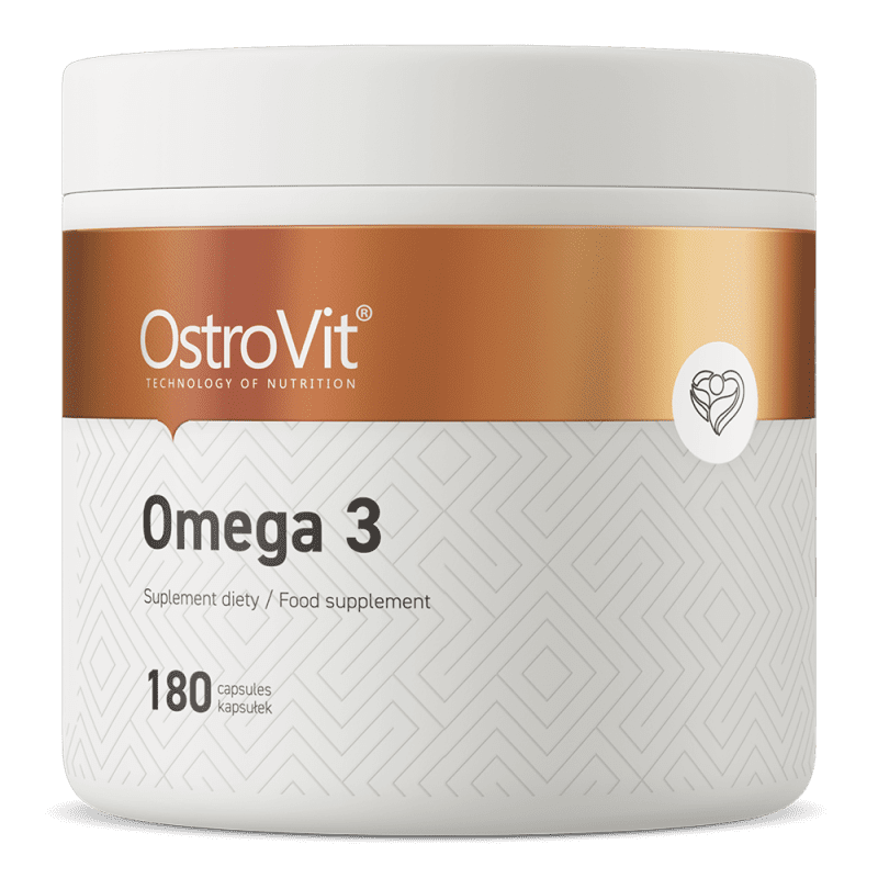 OstroVit Omega 3 180 kapslit – toidulisand südamele ja ajule
