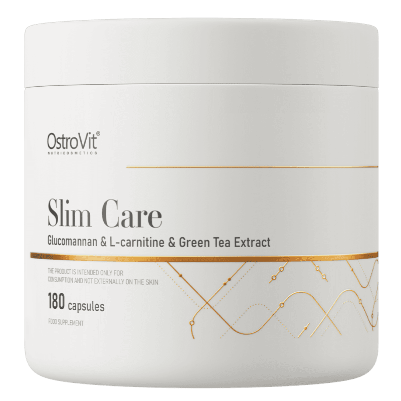 OstroVit Slim Care Glucomannan 180 kapslit kaalujälgimiseks ja ainevahetuse toetuseks