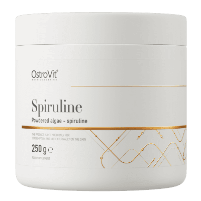 OstroVit Spiruline 250 g – spirulina pulber immuunsuse ja detox toetamiseks