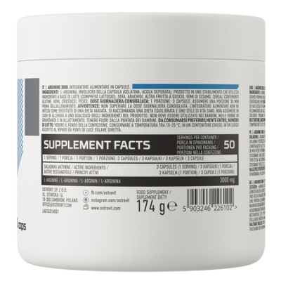 OstroVit Arginine 3000mg 150 caps