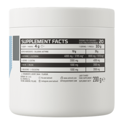 OstroVit BCAA + Glutamine 200g