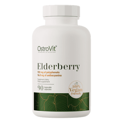 OstroVit Elderberry VEGE 90 капсул — натуральная поддержка иммунитета