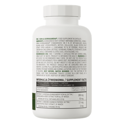 KSM-66 Ashwagandha® VEGE 120 capsules
Dietary supplement with the best-studied ashwagandha extract available on the market