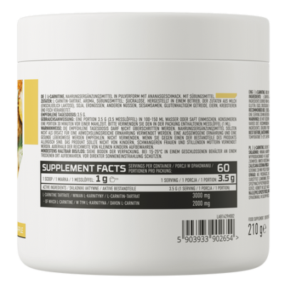 L-carnitine 210 g pineapple