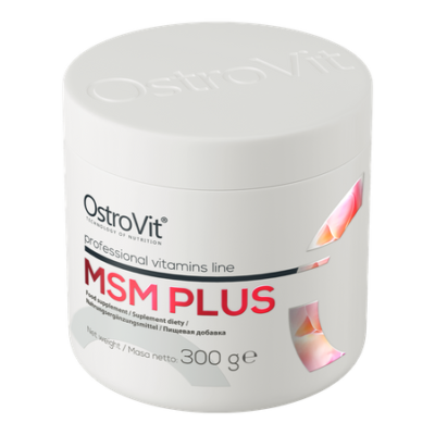 MSM Plus 300 g natural
Natural preparation with organic sulfur, enriched with vitamin C and glucosamine