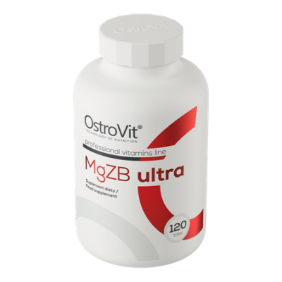 MgZB Ultra 120 tablets
Dietary supplement containing magnesium, zinc and vitamin B6 in bioavailable forms