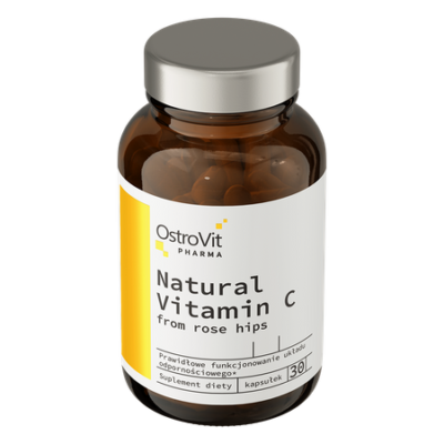Natural Vitamin C from Rose Hips 30 capsules