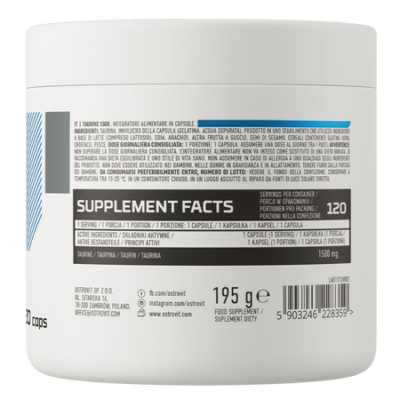 OstroVit Taurine 1500mg 120caps