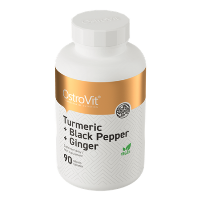 Turmeric + Black Pepper + Ginger 90 tablets