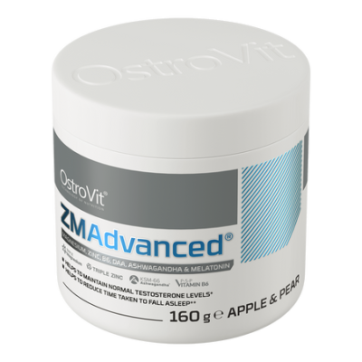 ZMAdvanced 160 g apple-pear
The comprehensive dietary supplement containing, a.o. vitamin B6, zinc and magnesium