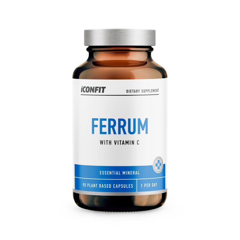ICONFIT Ferrum + C-vitamiin kapslid N90 – rauapuuduse ennetamiseks