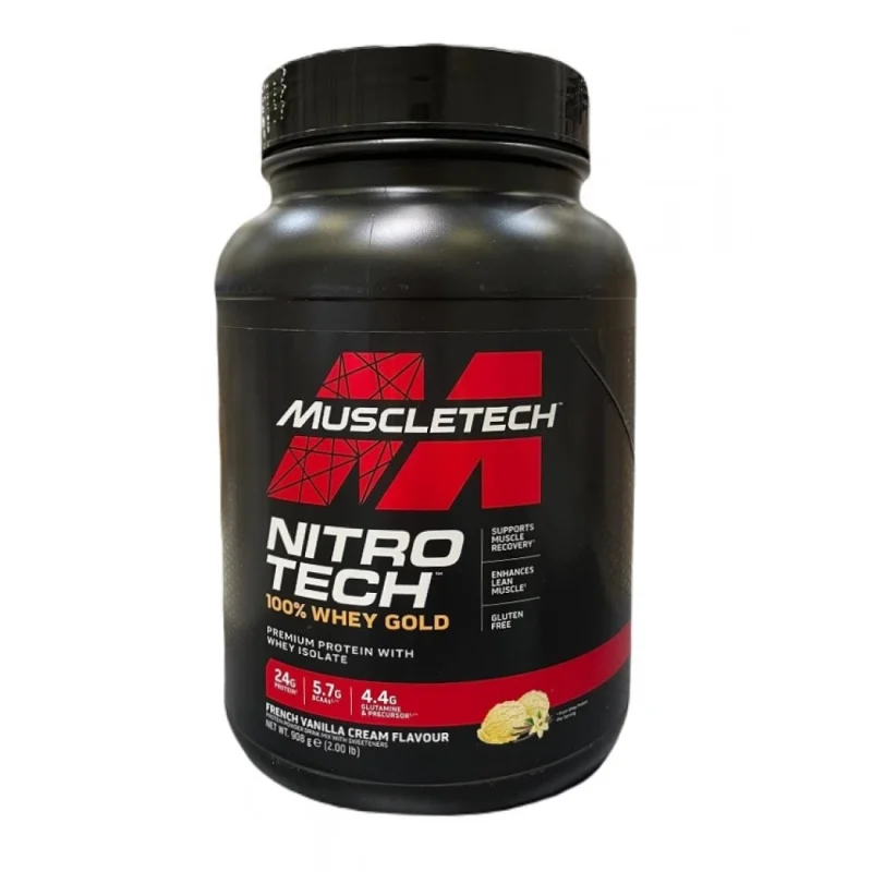 MuscleTech Nitro Tech Whey Gold 908g prantsuse vanill vadakuvalgupulber