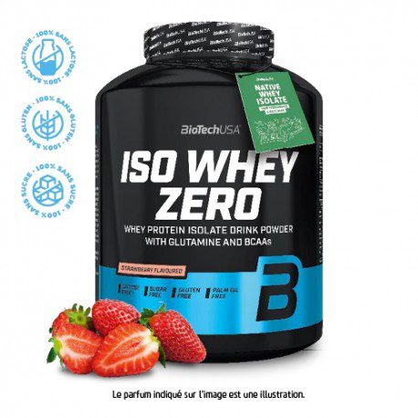 BioTechUSA Iso Whey Zero 2270g Maasikas