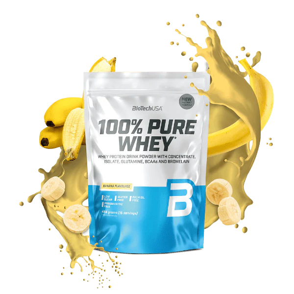 BIOTECHUSA 100% PURE WHEY 454g Banaan