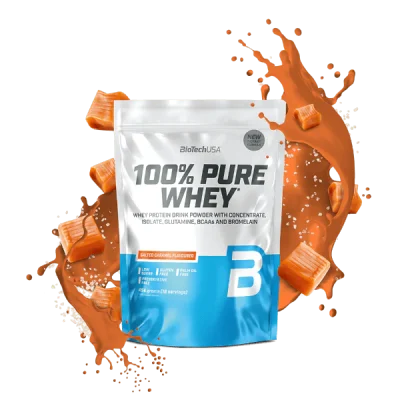 BioTechUSA 100% Pure Whey 454g Salted Caramel