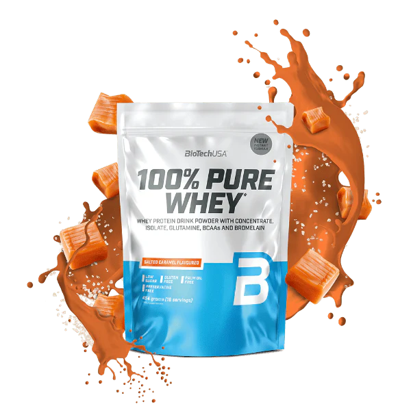 BIOTECHUSA 100% PURE WHEY 454g Soolatud karamell
