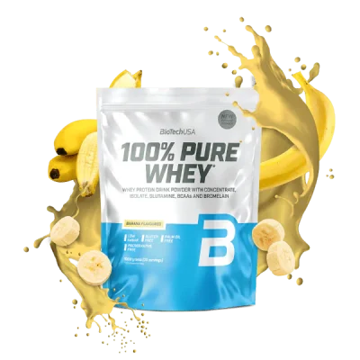 BioTechUSA 100% Pure Whey vadakuvalk banaanimaitseline 1000g