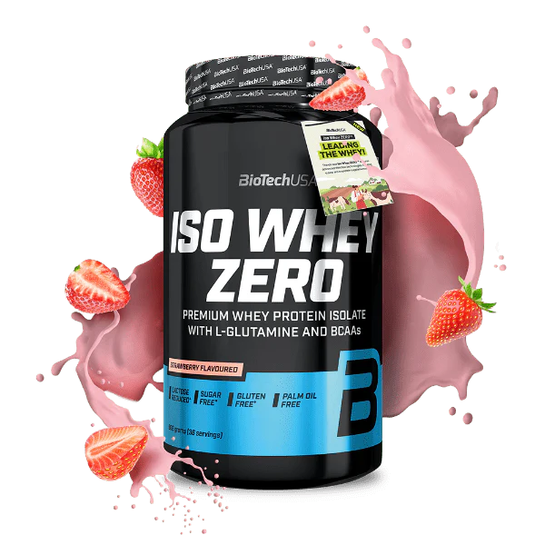 BioTechUSA Iso Whey Zero 908g Maasikas