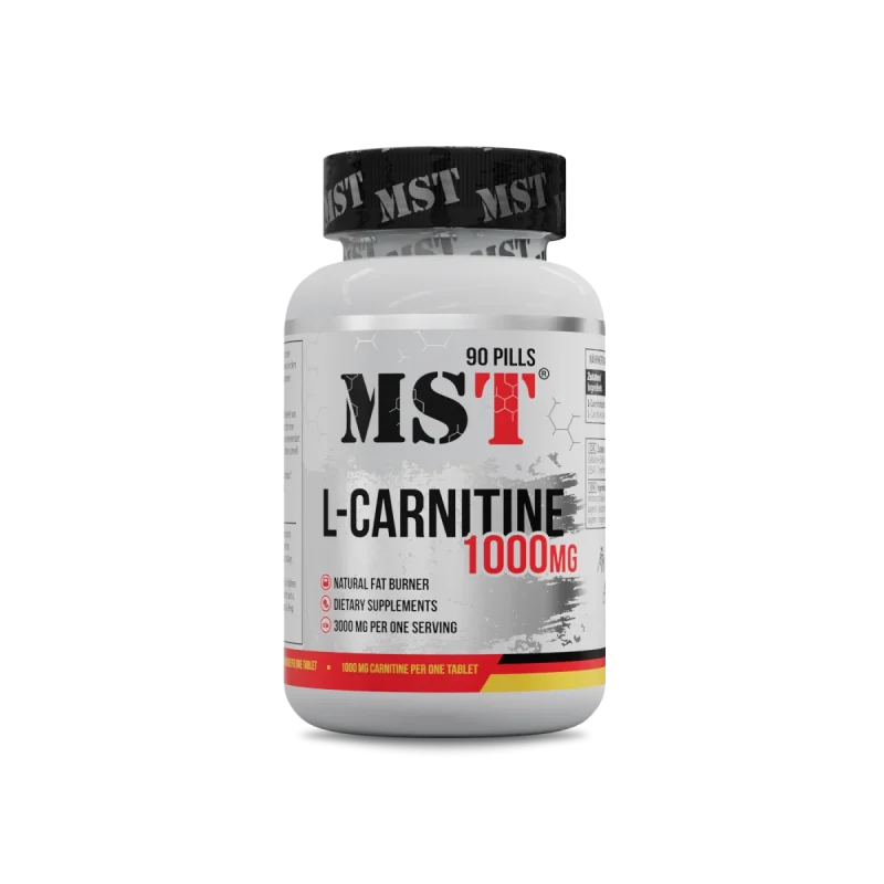MST L-Carnitine 1000mg 90tabs – Fat Metabolism & Energy Support