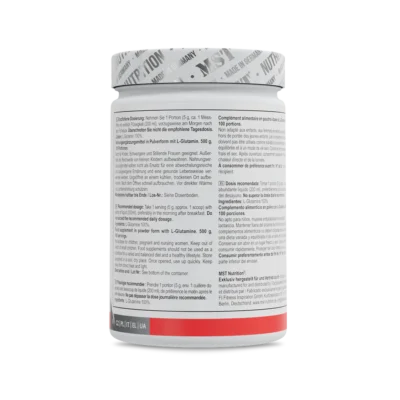 MST L-Glutamine RAW 500g Unflavored