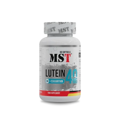 MST Lutein 40mg ja Zeaxanthin 60 pehmekapslit silmade tervise toetuseks.