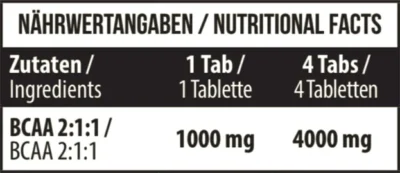 MST BCAA 1000mg 90 pills