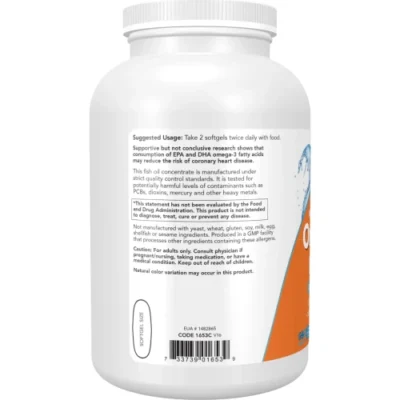 NOW Omega 3 1000mg 500 Soft Gels