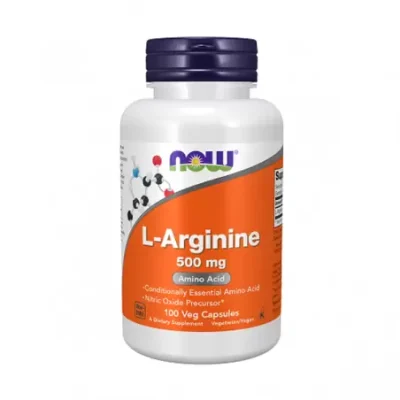 NOW L-Arginine 500mg 100 kapslit toidulisand