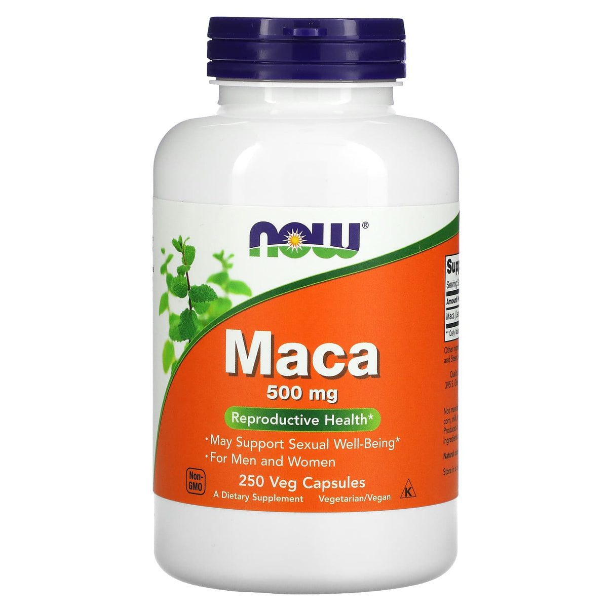 now_20foods_733739047625_1 NOW Maca 500mg 250 caps taimne toidulisand energiataseme ja vastupidavuse toetuseks