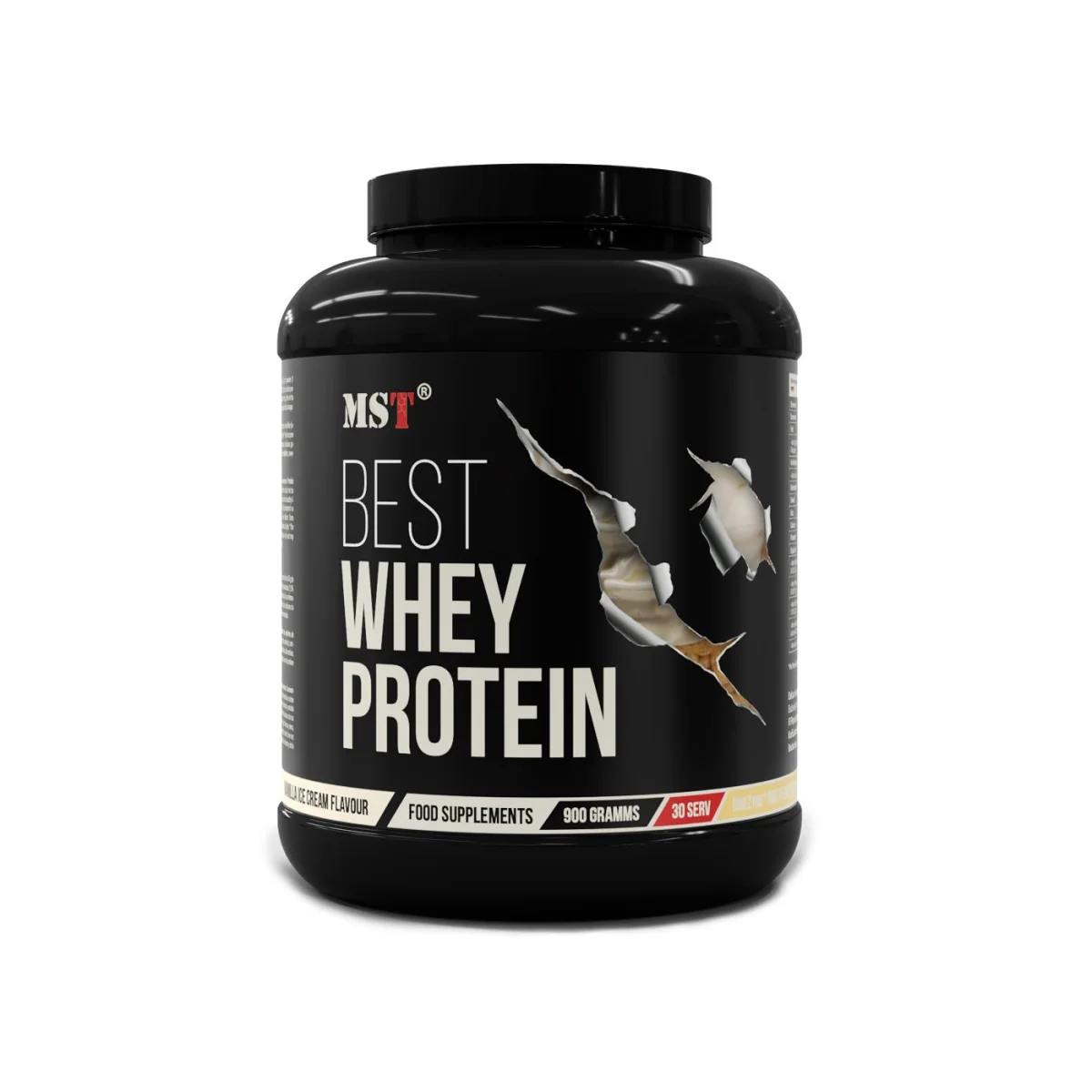 MST Protein Best Whey + Enzymes – Vanillijäätise maitsega valgupulber MST Protein Best Whey + Enzymes 900g vanillijäätis valgupulber