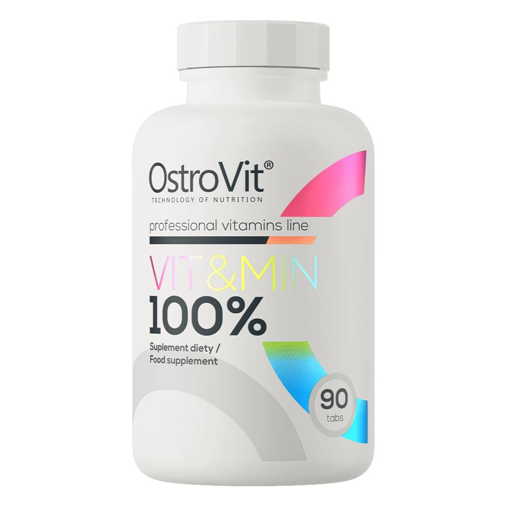 OstroVit 100% Vit&Min 90 tabletti OstroVit 100% Vit&Min 90 tabletti – täiskompleks vitamiine ja mineraale